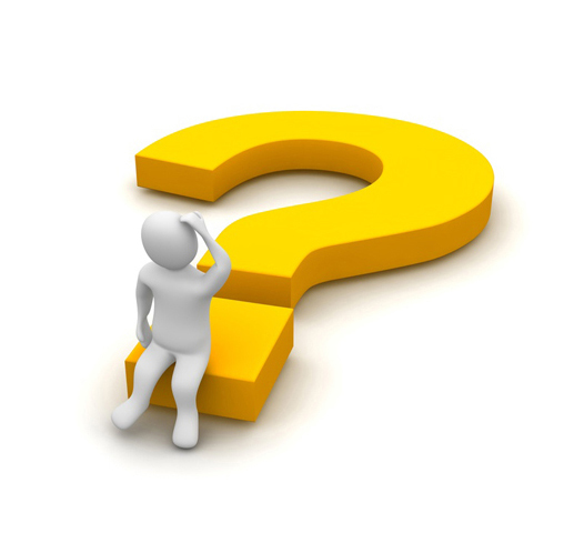 Thinking man and question